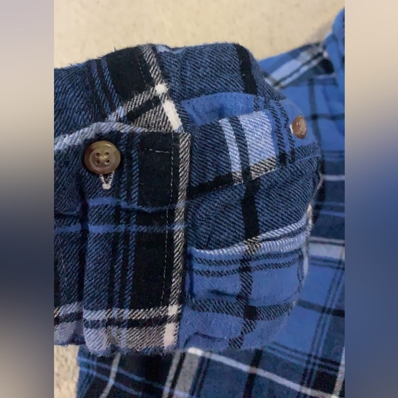 Blue Plaid Button Up - Picture 3 of 5